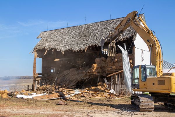Barn Demolition in Westerville